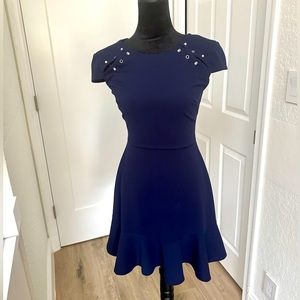 Sophisticated edge to this cap-sleeve dress from City Studios